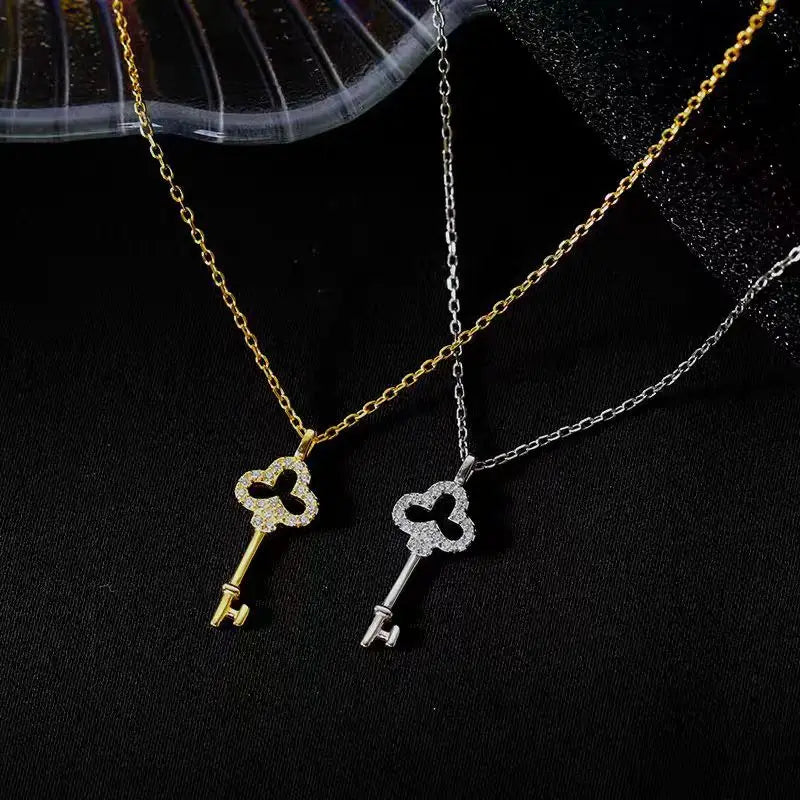 Diamond Key Necklace