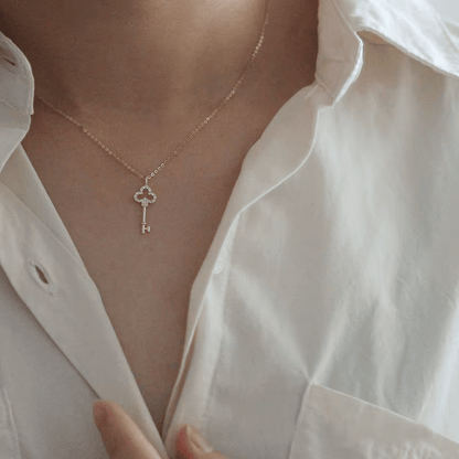 Diamond Key Necklace